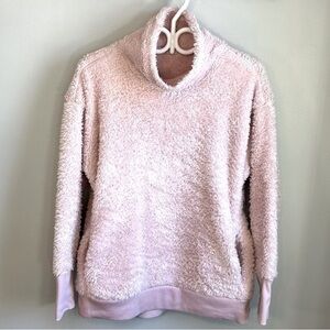 Winners Fuzzy Teddy Long Sleeve Turtleneck Sweater Womens Size M Winter